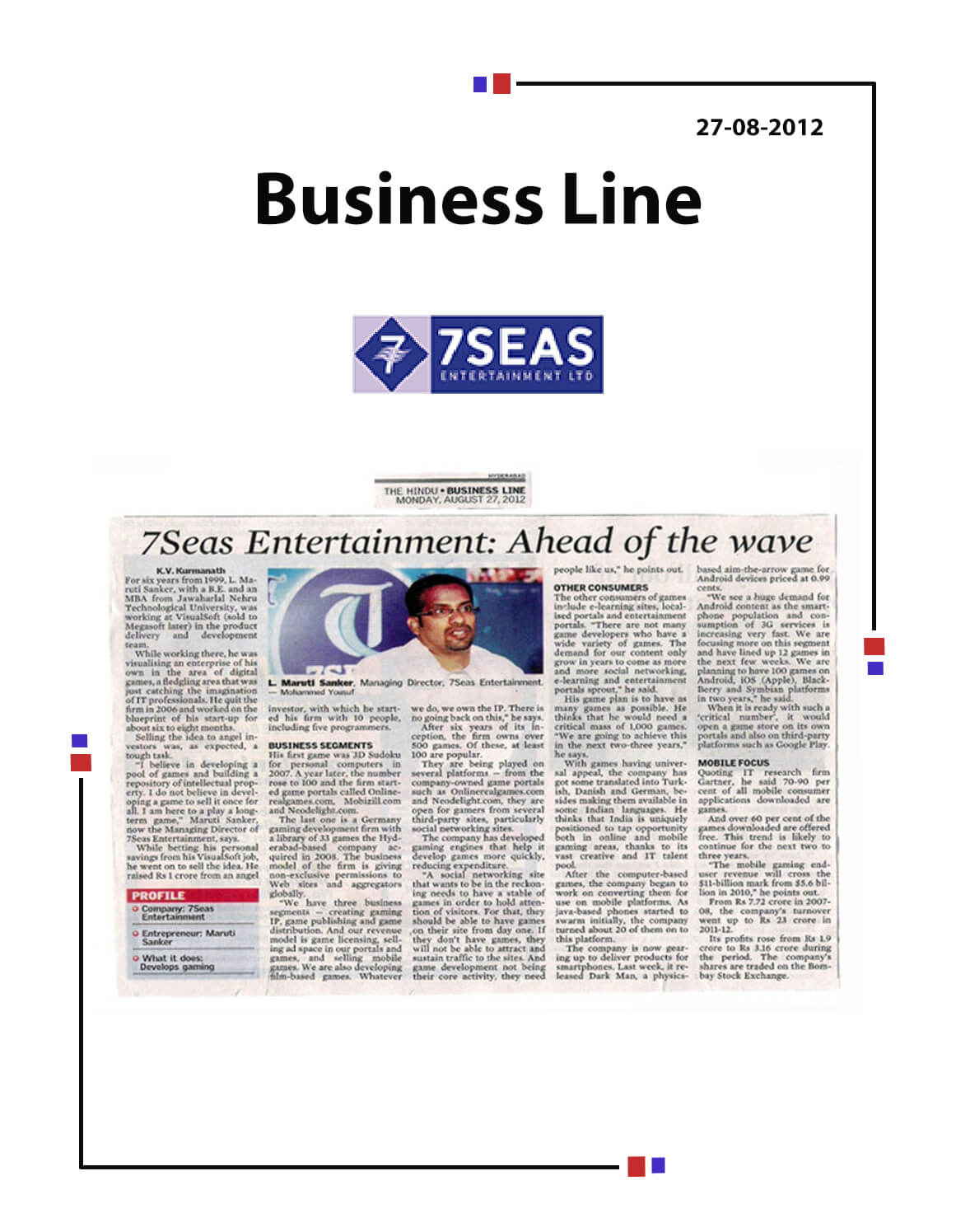 7Seas Entertainment: A Head of the Wave